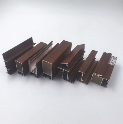 پروفیل های آلومینیومی 0.15 میلی متری T5 Temper Wood Finish برای سری L20 L25 L32 L5000 بولیوی