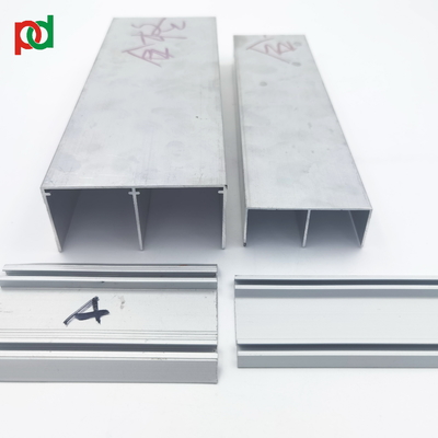 نمایه آلومینیومی کمد کشویی RoHs MSDS برای ریل کمد کمد