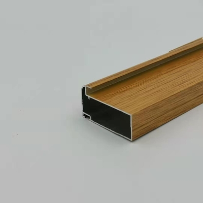 لیبیا 6063 آلومینیوم پروفیل آلومینیومی با روکش پودر دانه چوب
