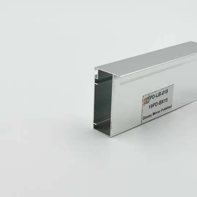 عایق صدا T5 6063 پروفیل آلومینیومی آشپزخانه پولیش براق نقره ای