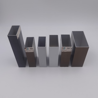 پروفیل های لوله آلومینیومی اکسترود شده ISO 14001 مستطیل شکل گرد 40 x 40