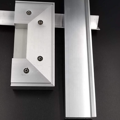 پروفیل کابینت آشپزخانه آلومینیومی T5 6063 پولیش نقره ای روشن