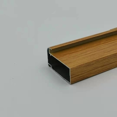 پروفیل کابینت آشپزخانه آلومینیومی 5.8 متری با روکش چوبی به ضخامت 1.4 میلی متر