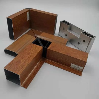 قیمت خوب پروفیل کابینت آشپزخانه آلومینیومی 5.8 متری با روکش چوبی به ضخامت 1.4 میلی متر آنلاین