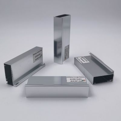 قیمت خوب پروفیل کابینت آشپزخانه آلومینیومی T5 6063 پولیش نقره ای روشن آنلاین