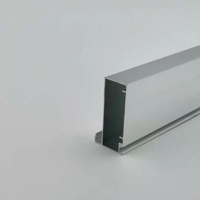 قیمت خوب پروفیل آشپزخانه آلومینیومی مستطیلی آنودایز نقره ای براق به ضخامت 1.2 میلی متر آنلاین